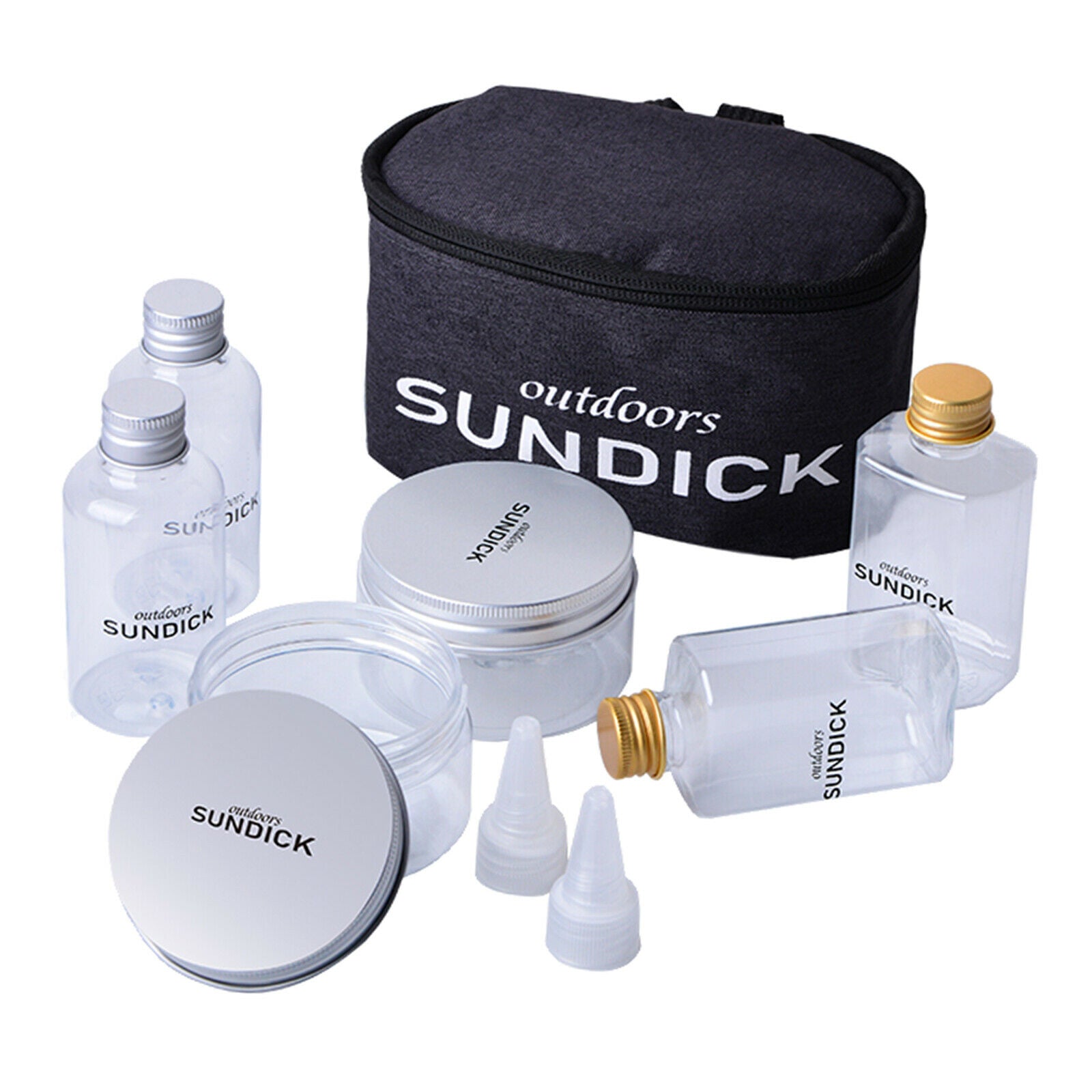 6pcs Kitchen BBQ Spice Jars Cruet Tool Camping Hiking Home Cooking Seasoning