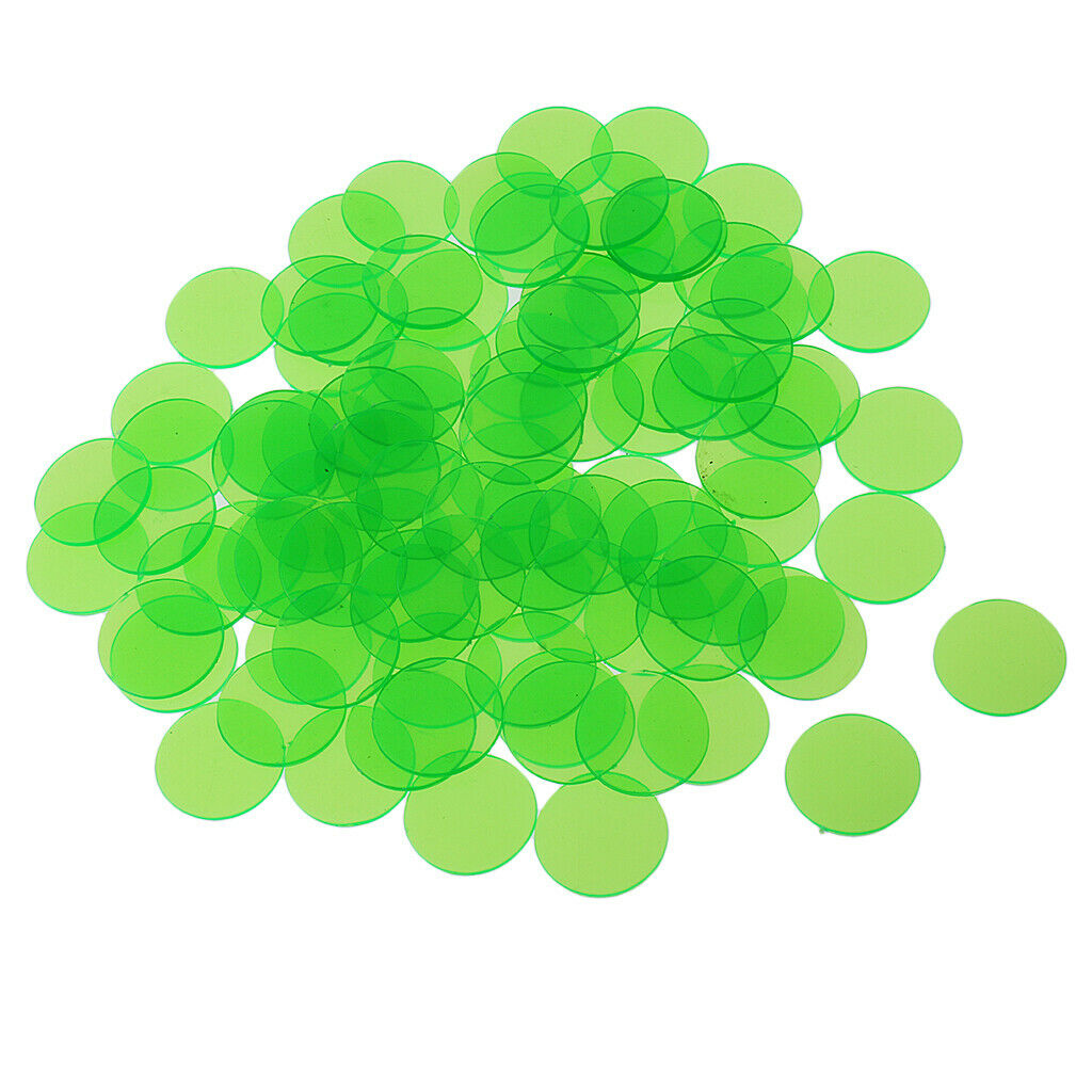 1000 Pieces Translucent Bingo Chip 3/4 Inch for Bingo Game Cards Games