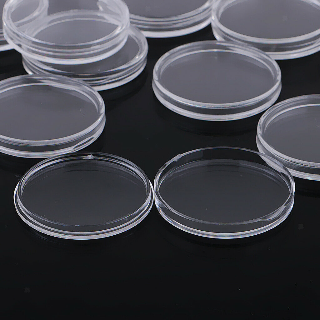 100+20 Pcs Protective Coin Holder Cases Boxes Clear Holder Case for Coin Holder