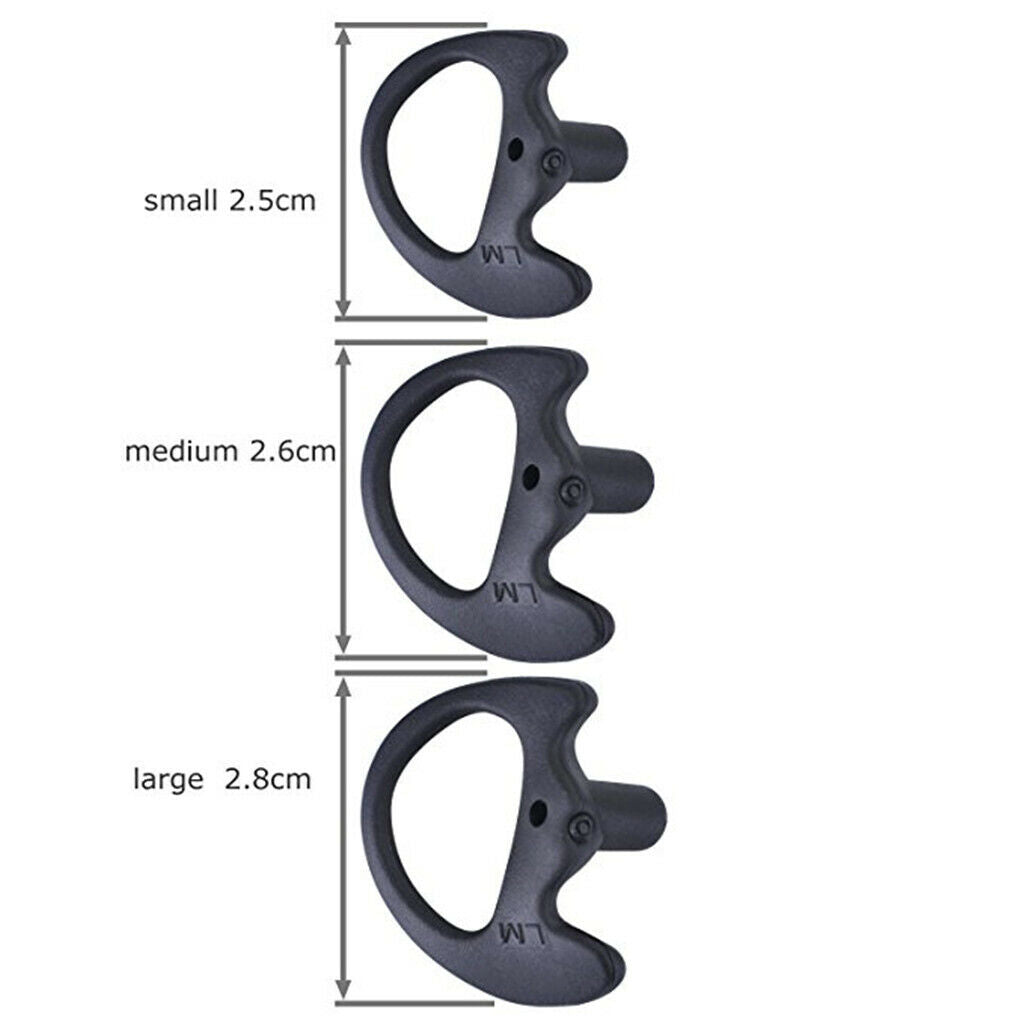 3 Pairs Replacement Earplug Earmold Ear Buds for Two-Way Radio Walkie Talkie