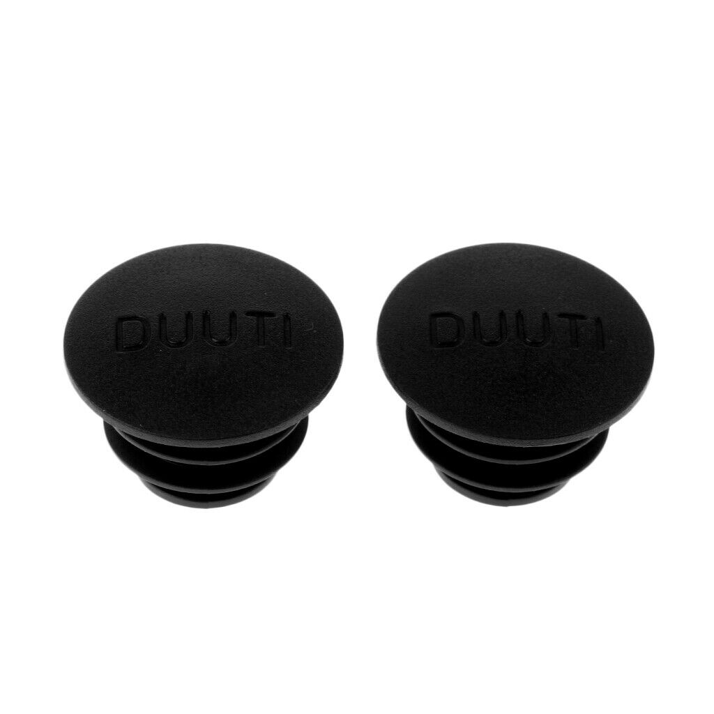 2 Pair Bicycle Handle Bar Plugs, Black & Luminous, Premium PE Grips End Caps