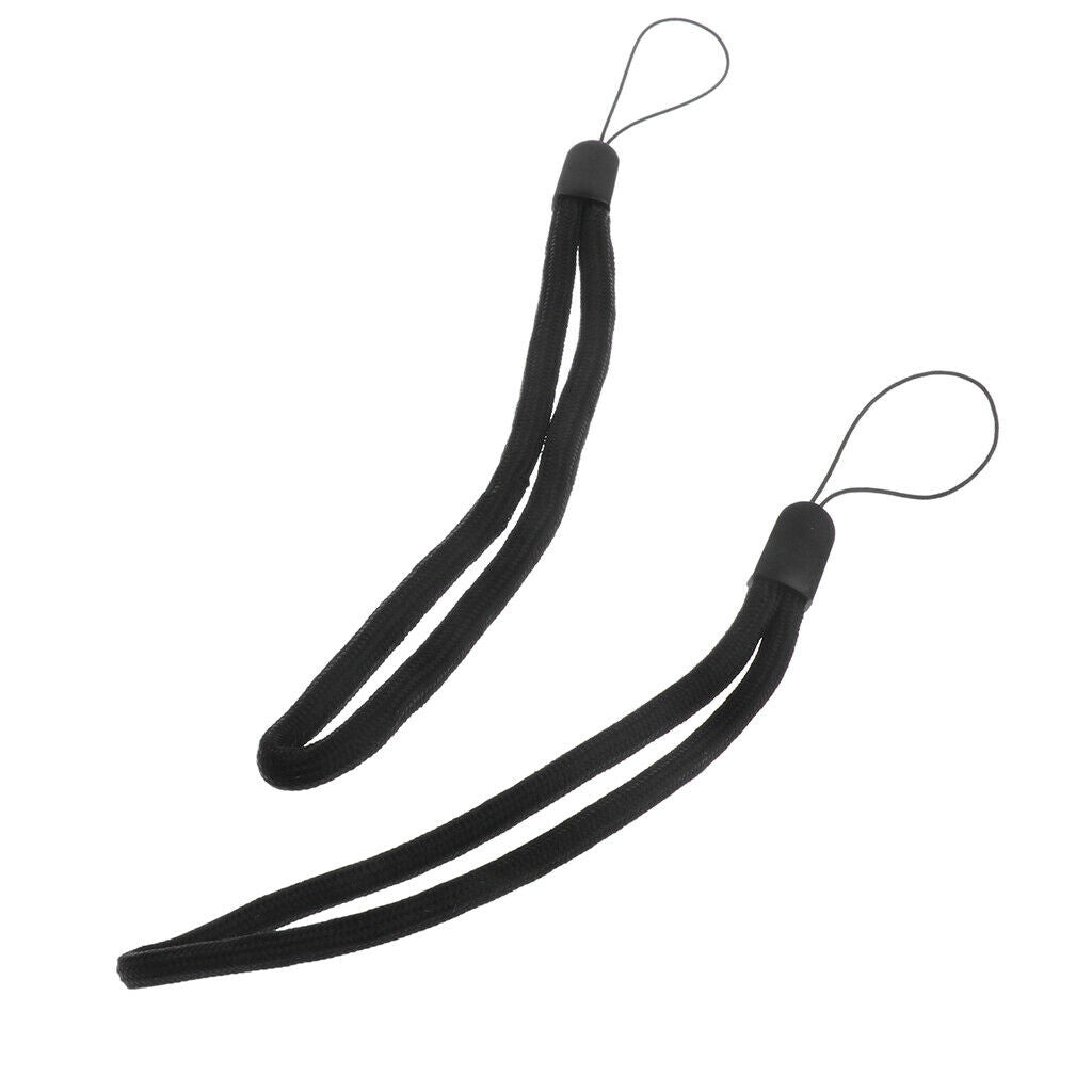 2 Pcs Black Water Bottle Hand Rope Textile Wrist Rope Easy Carry Outdoor
