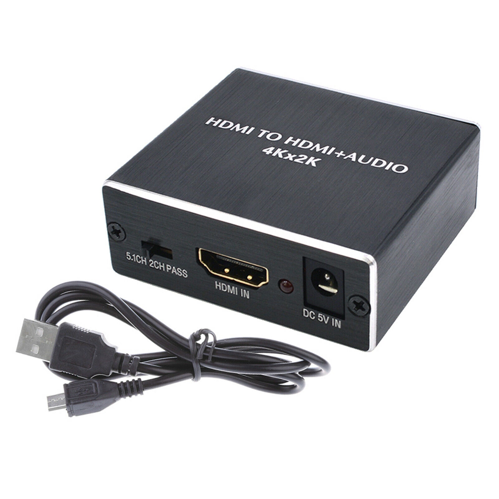 to Audio Extractor Splitter SPDIF Audio Output 5.1CH 2CH Pass