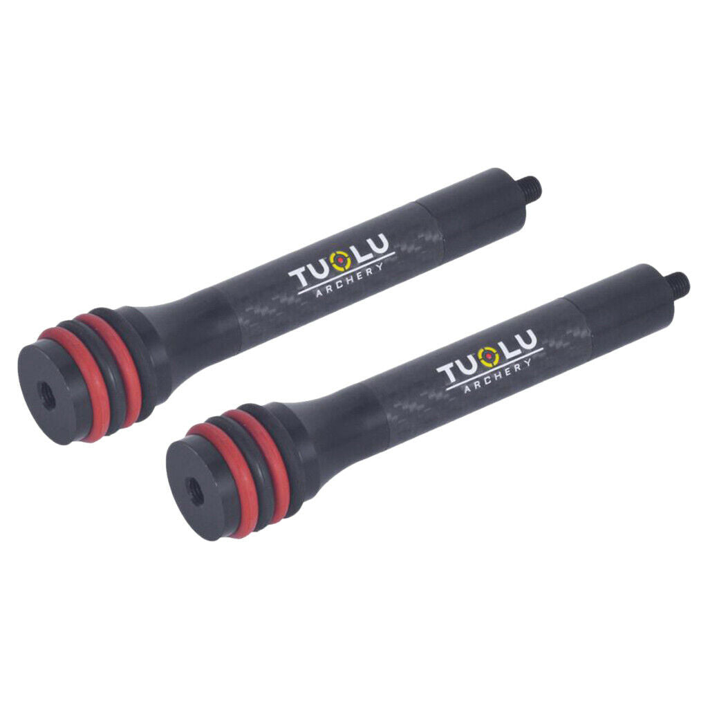 2 Pcs 6" Archery Stabilizer Balance Rod Recurve Bow Compound Bow Shock Absorber