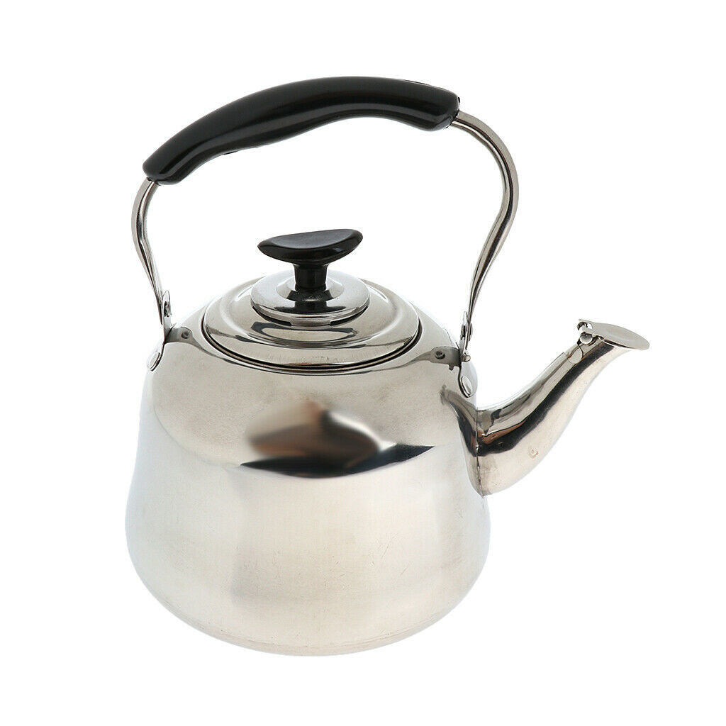 Stainless Steel 2L Whistling Tea Kettle Outdoor Camping Fishing Hiking