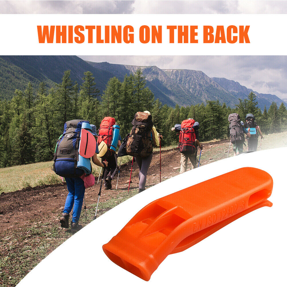 Outdoor Camping Survival Loud Whistle Sport Match Dual Band Whistle (10pcs)