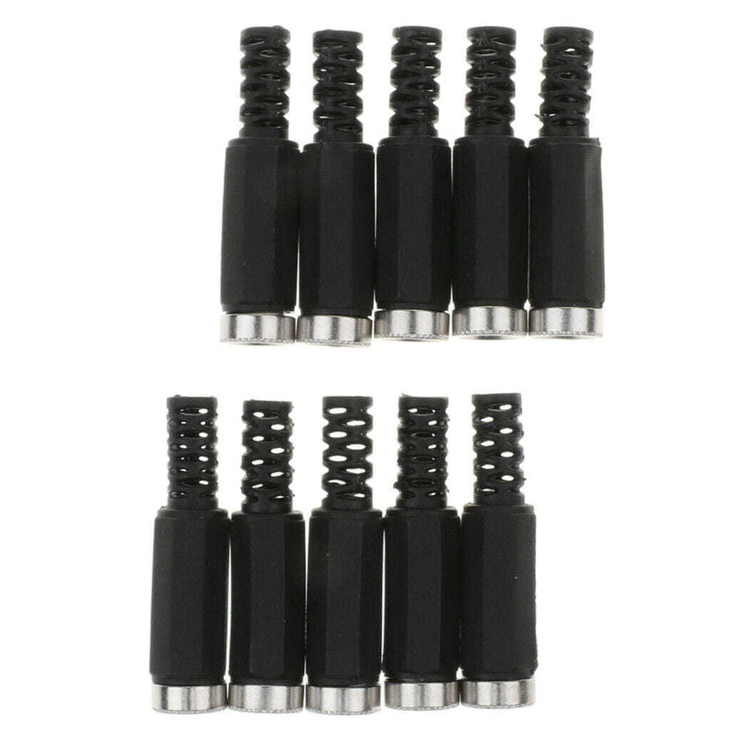 10Piece 5.5x2.5mm DC 5525 Power   Socket Female Connector Adapter Black