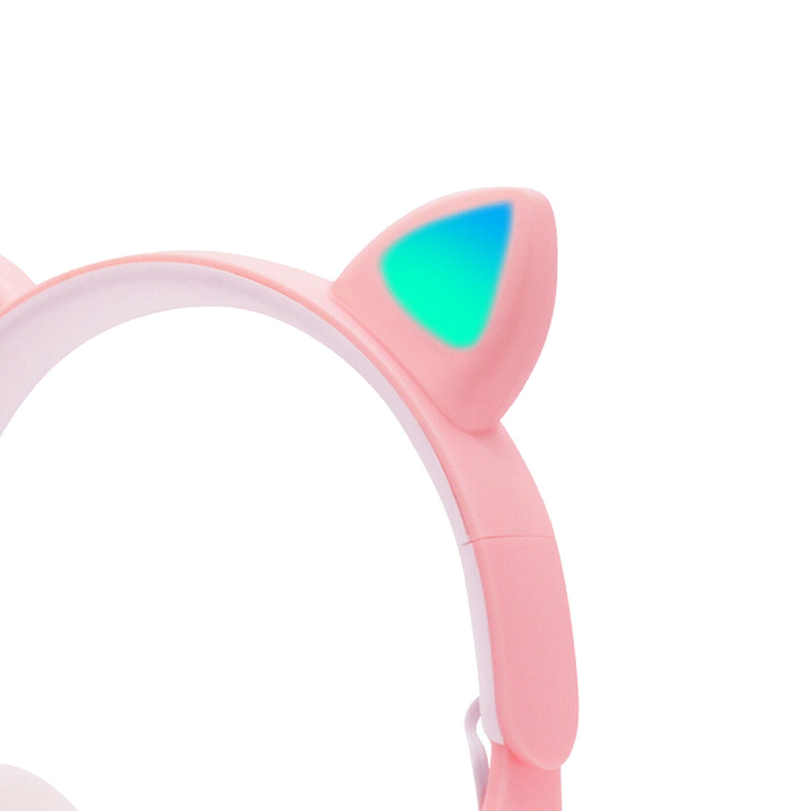 Cat Ear Headphones Over Ear Earphone Volume Control for Kids Children Pink