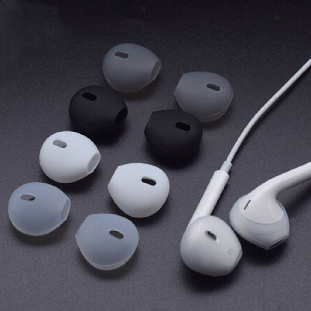 3 Pair Silicone Gel Ear Tips Earbuds Cover for Airpods Gray