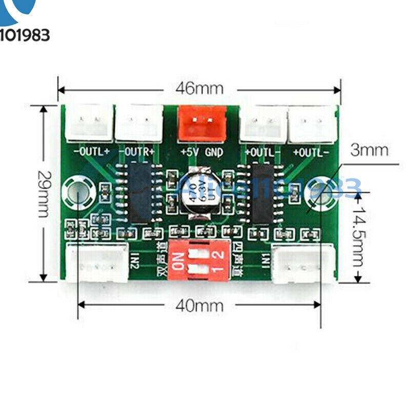 XH-A156 4-Channel PAM8403 Digital Power Amplifier Board USB 5V Power Supply