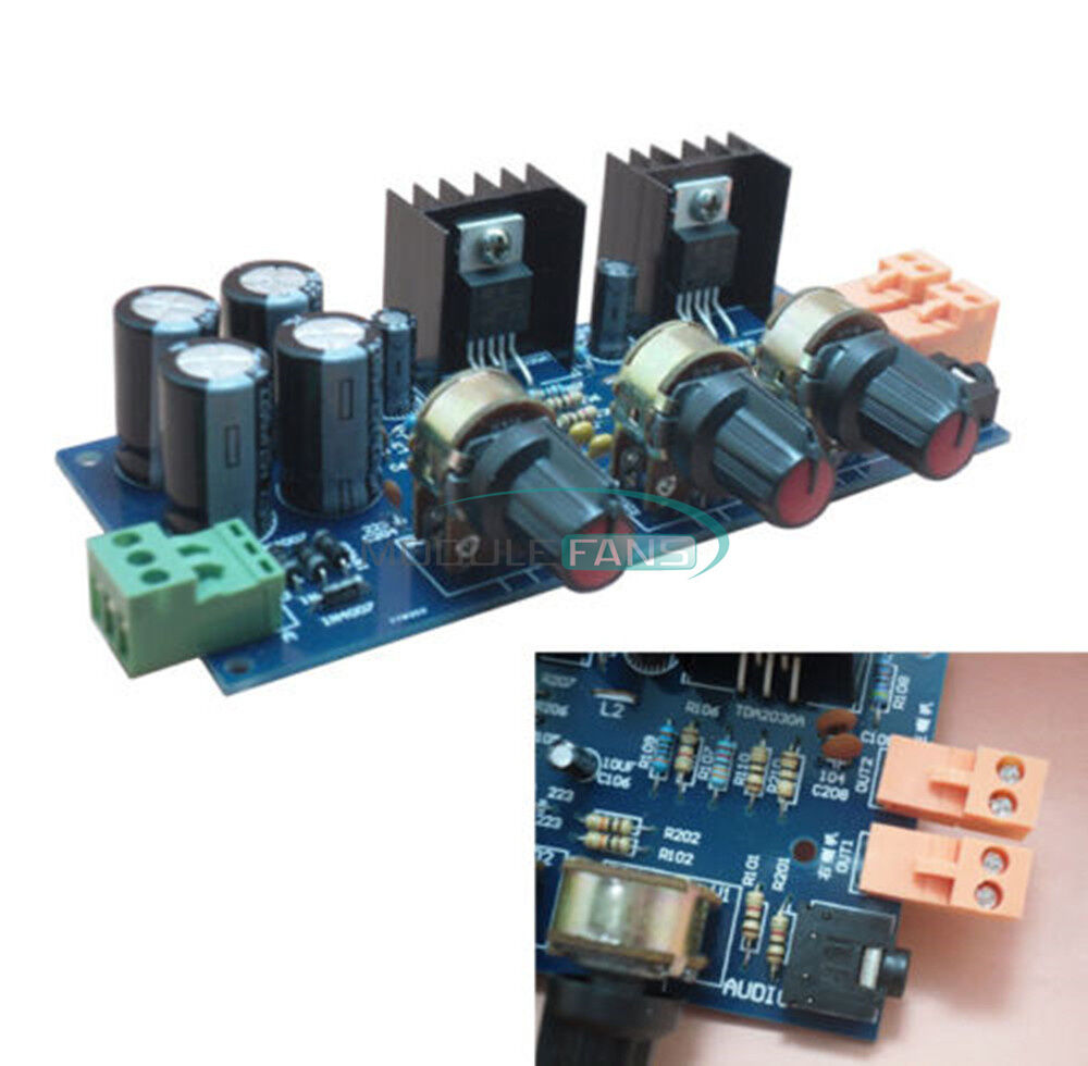 2x18W TDA2030A  DIY Kit 2.0 Double Track Audio Power Amplifier Module Board