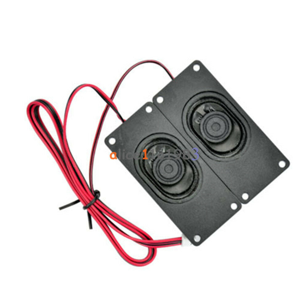 2PCS Black 3070 4 Ohm 3W Advertising LCD TV Loudspeaker Rectangle Speakers