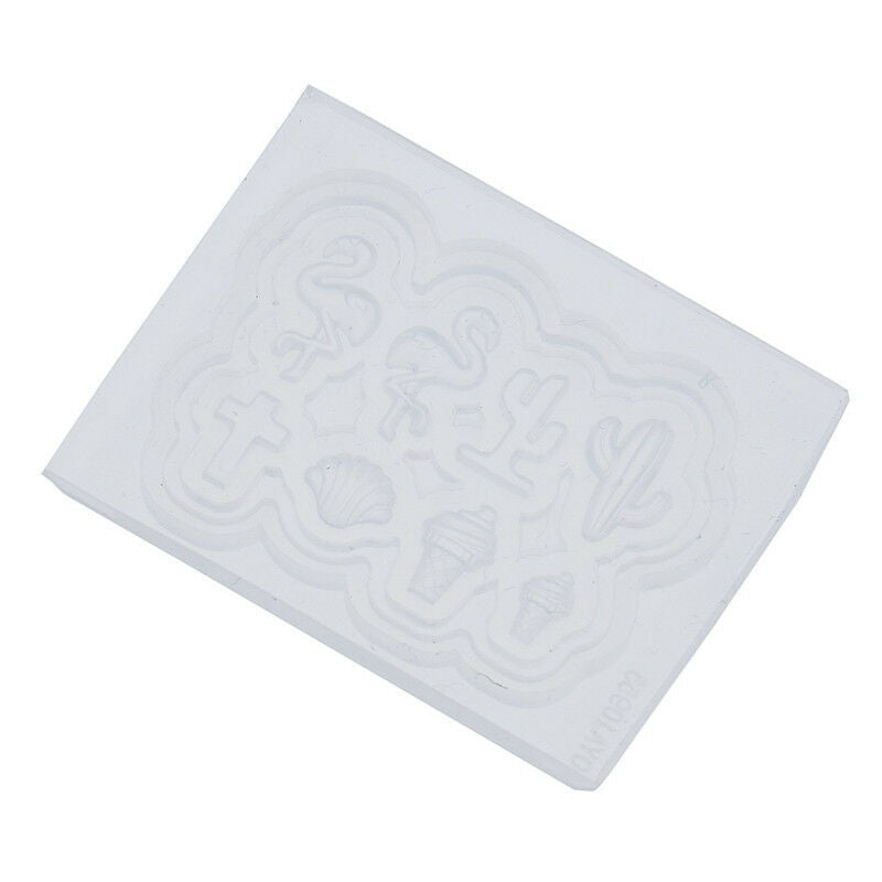 Nail Art Mold Flamingo Silicone Mould Manicure Palm Decor Stamping Handcrafts