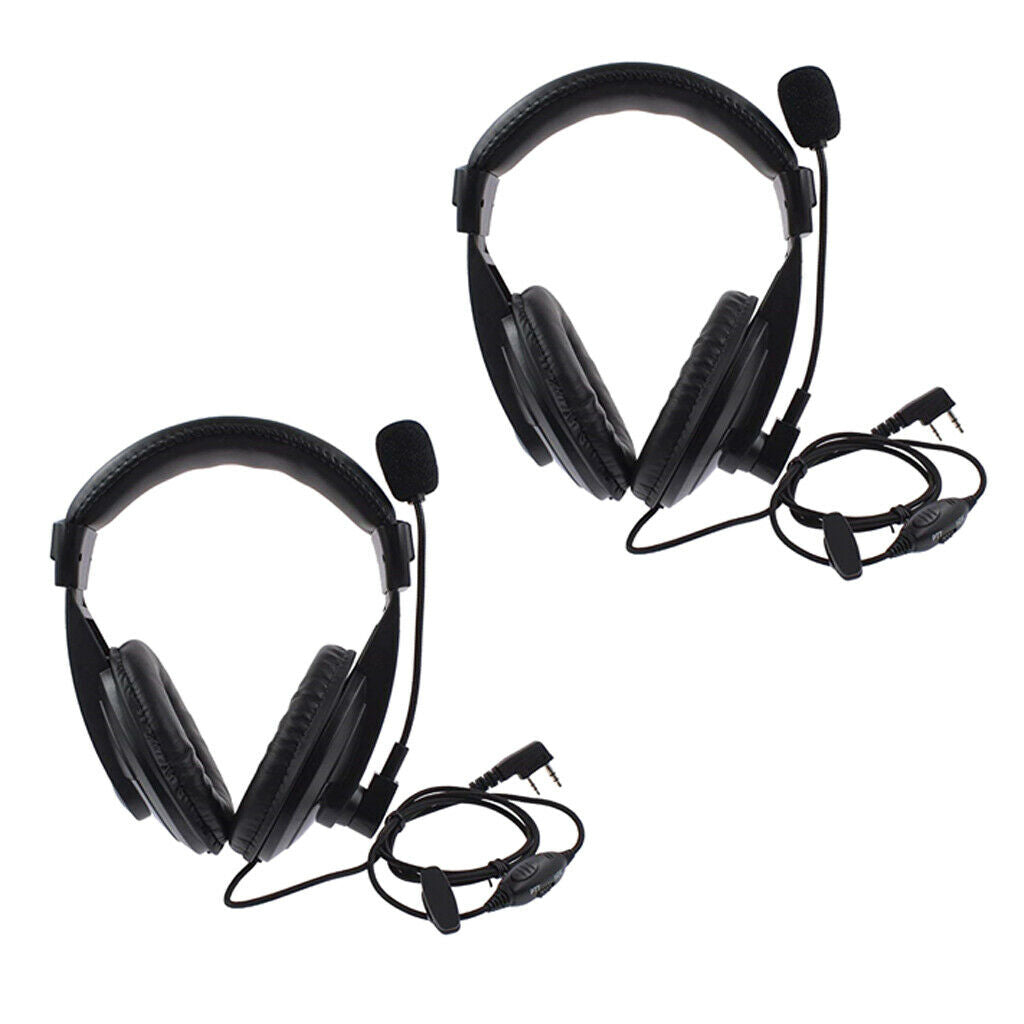 2x Professional Noise Cancelling Overhead Headphones for 2Pin