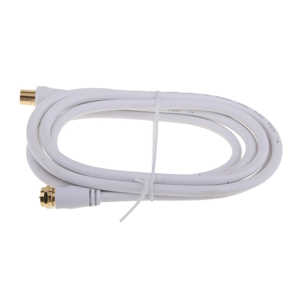 1.8m Male to F type Male Coaxial TV Satellite Antenna Cable