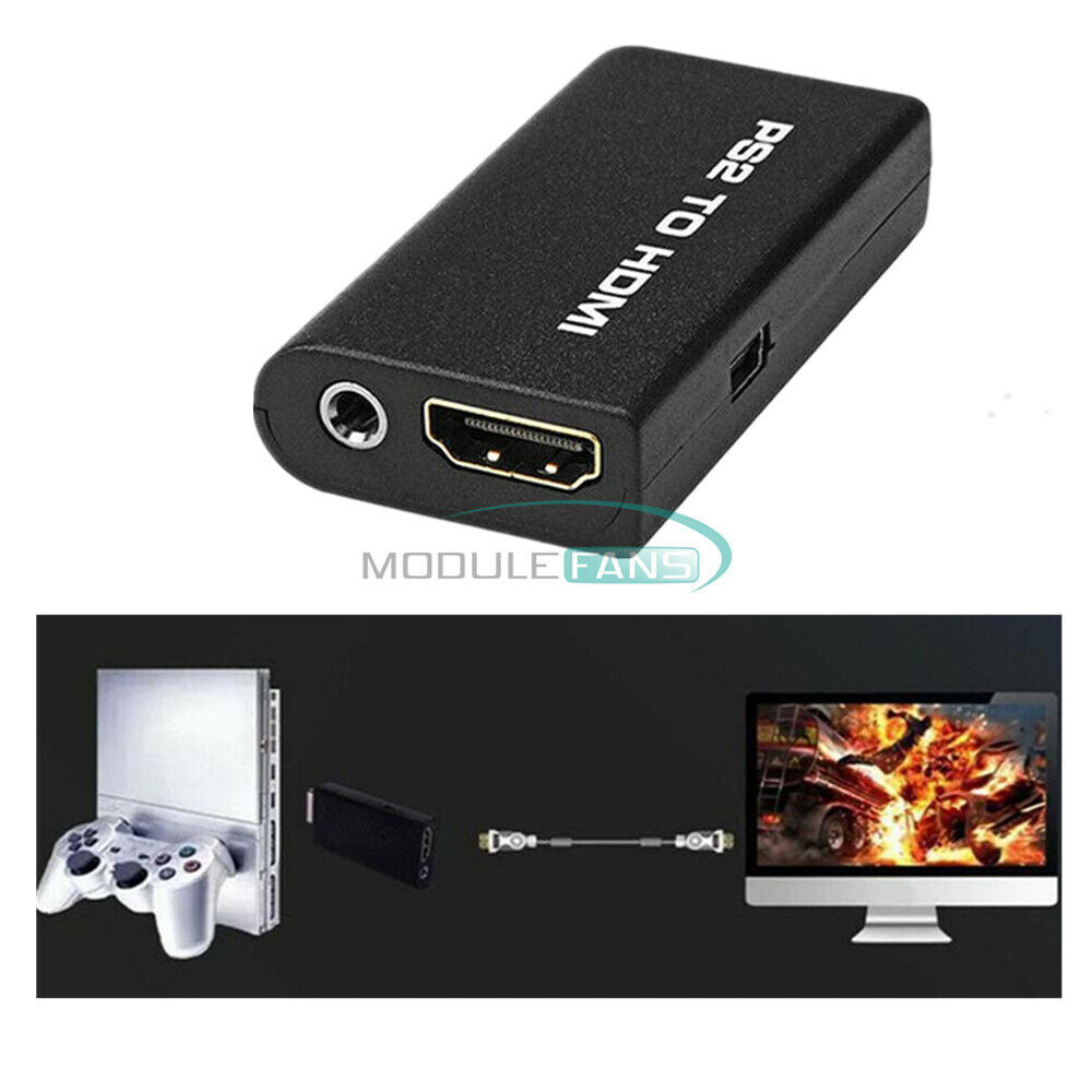 3.5mm PS2 to HDMI Audio Video Cable AV Adapter Converter Audio Output for HDTV