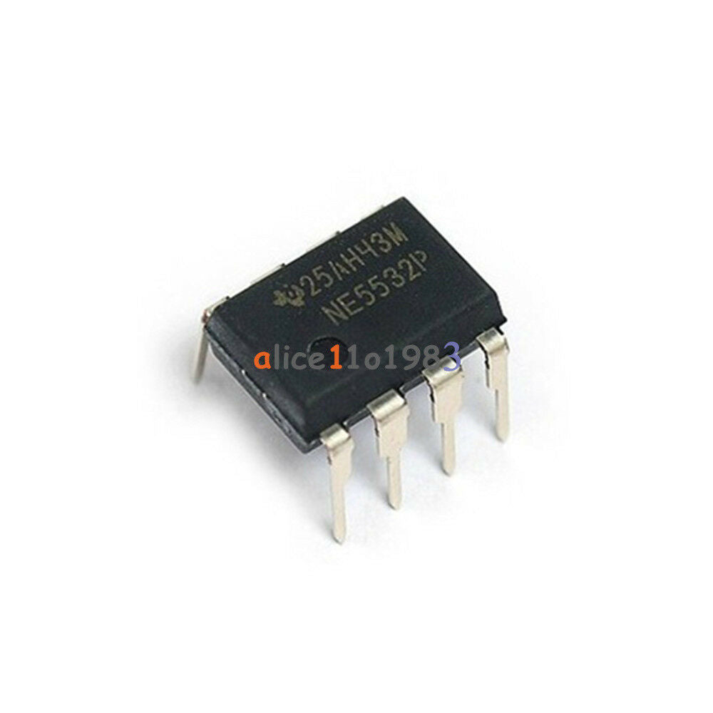 50PCS NE5532P NE5532 DIP-8 Dual Low Noise Op-Amp TI IC new