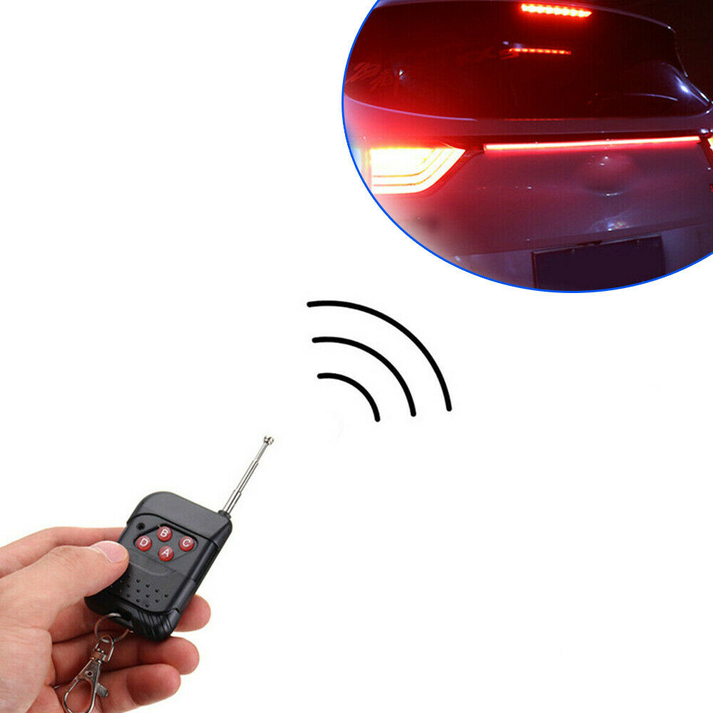 7 Color 48LED RGB Knight Rider Scanner Flash Car Strobe Lights Kit Strip 22Inch
