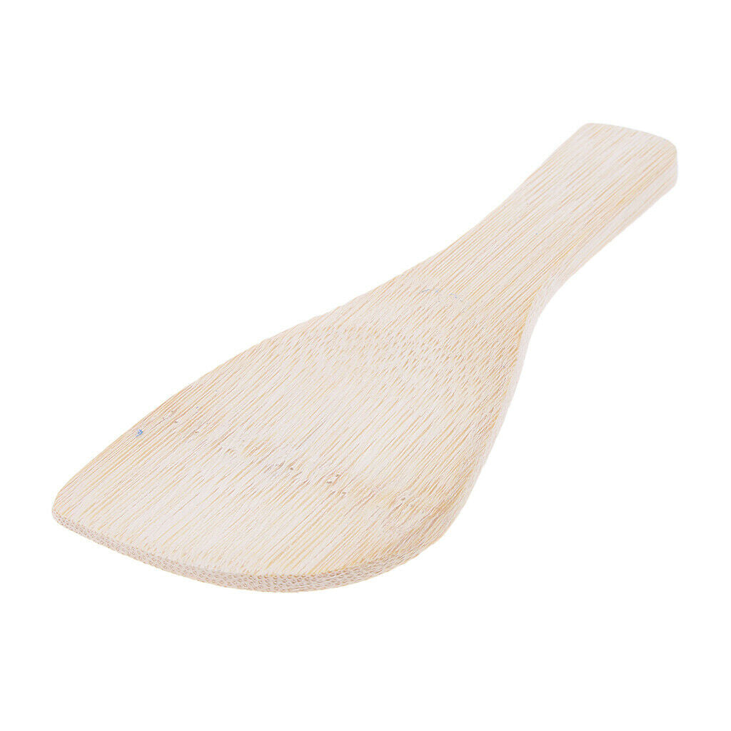 Wooden Kitchen Utensil for Cooking Stir Fry and Mixing Bamboo Shovel Turner,