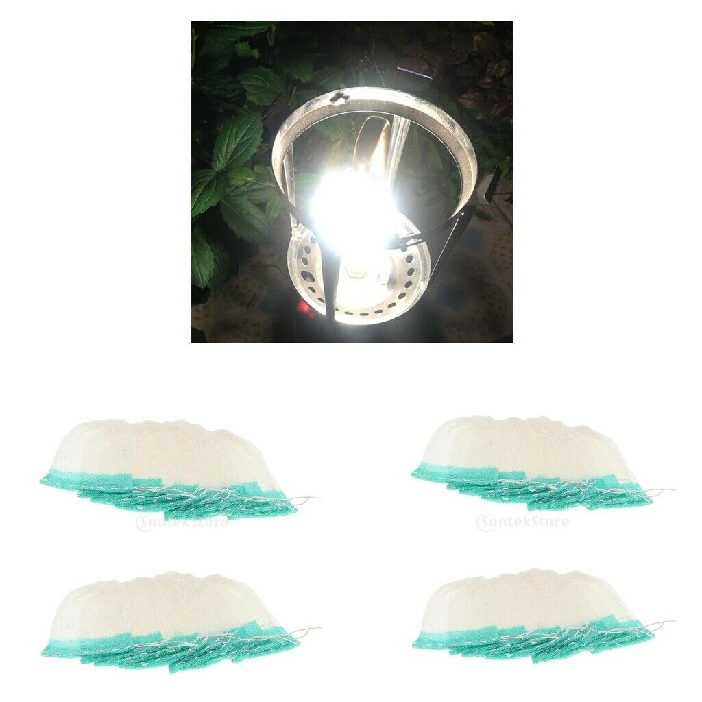 Lot 40 Outdoor Gas Lamp Mantles Mantles Non-radiative Net Cover 10x8cm