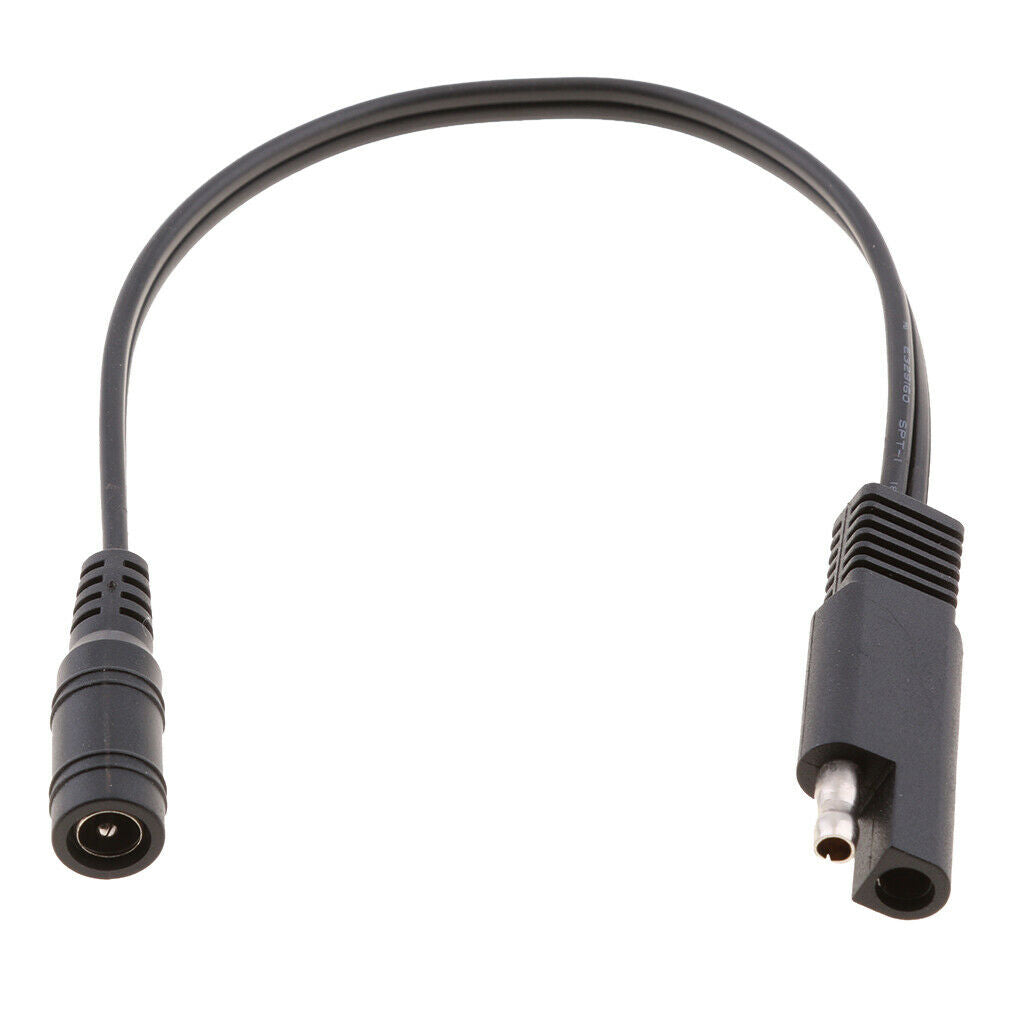 10in SAE to DC Coax Jack Motorcycle Heat Clothing Adapter 18AWG Heavy Duty