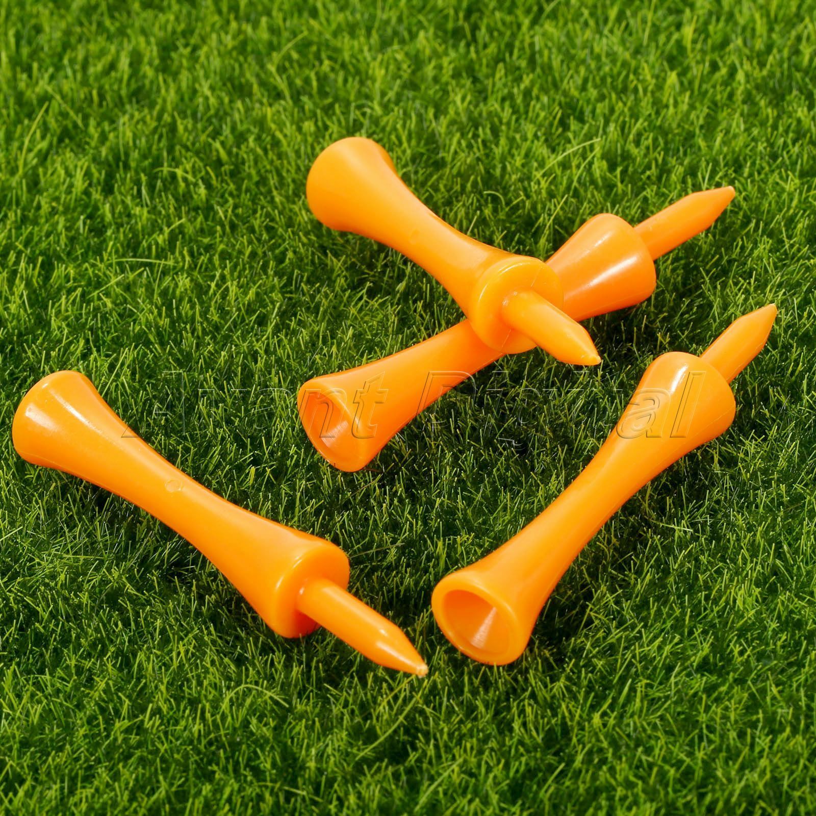 100 x Golf Castle Graduated Tee Plastic 70mm Outdoor Golf Practice Training Tool