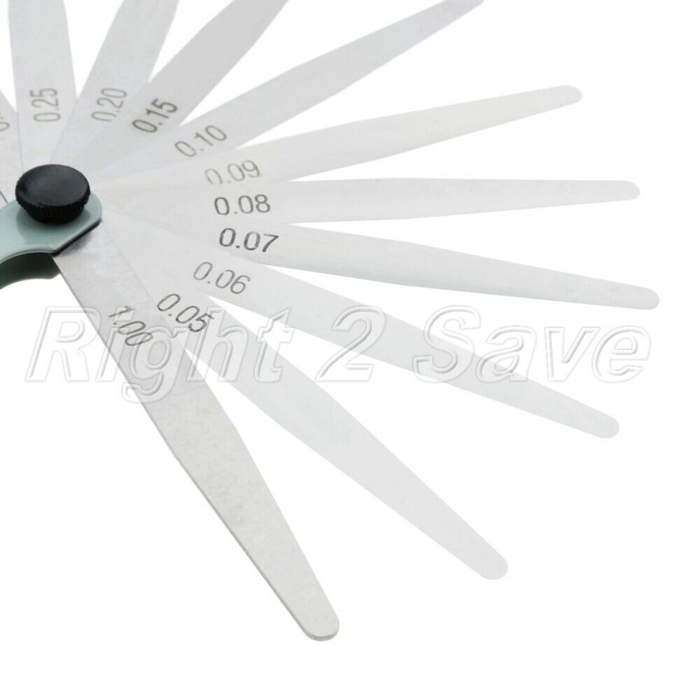 100*14mm Measuring Vehicle Parts 0.05-1mm Metric Filler Feeler Gauge 14 Blades