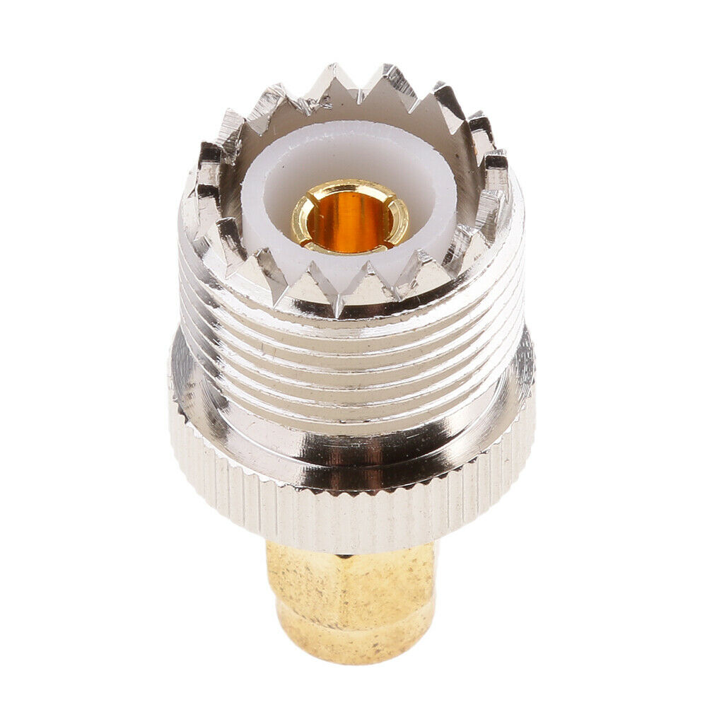 SO239 UHF Female Socket to SMA Male Plug Antenna RF Adapter