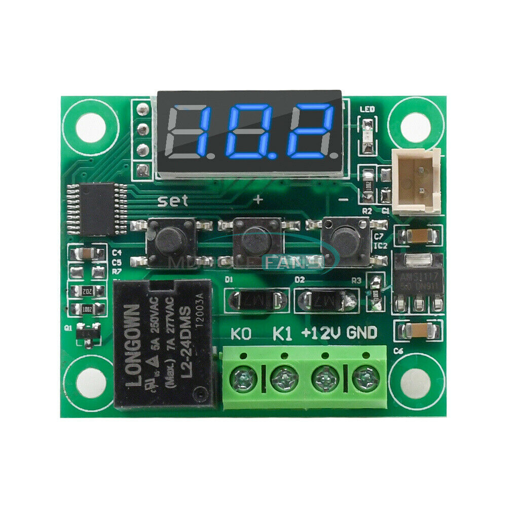 Digital DC 12V W1209 Blue LED Thermostat Temperature Control Switch Sensor