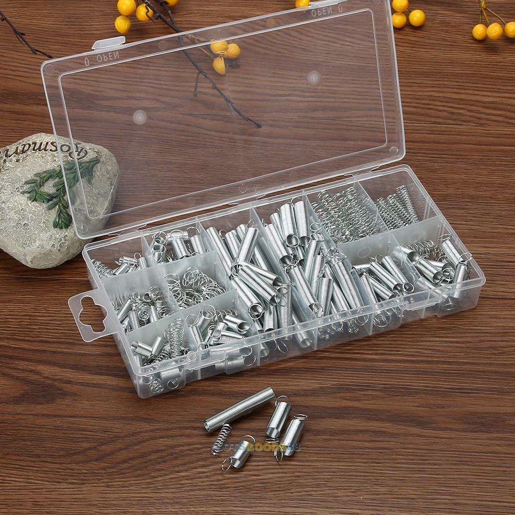 200pcs Assorted Small Metal Bulk Loose Steel Coil Spring Assortment Set 20 Size