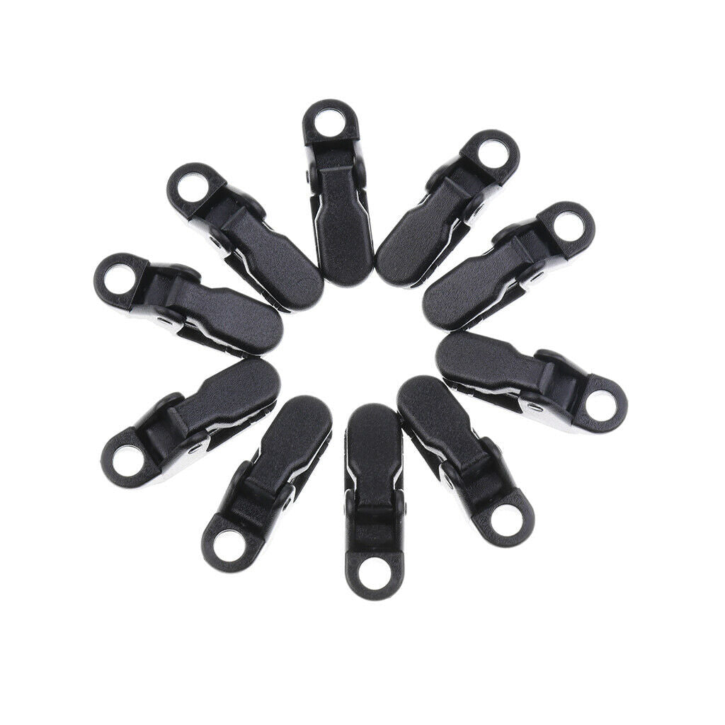 10 Pieces Outdoor Heavy Duty Tarp Clips Awning Clamps for Tarps Caravan