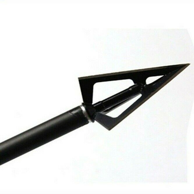 3x 3 Blade 100 Grain Arrowhead Broadhead Point Tip Archery Hunting Arrow Head