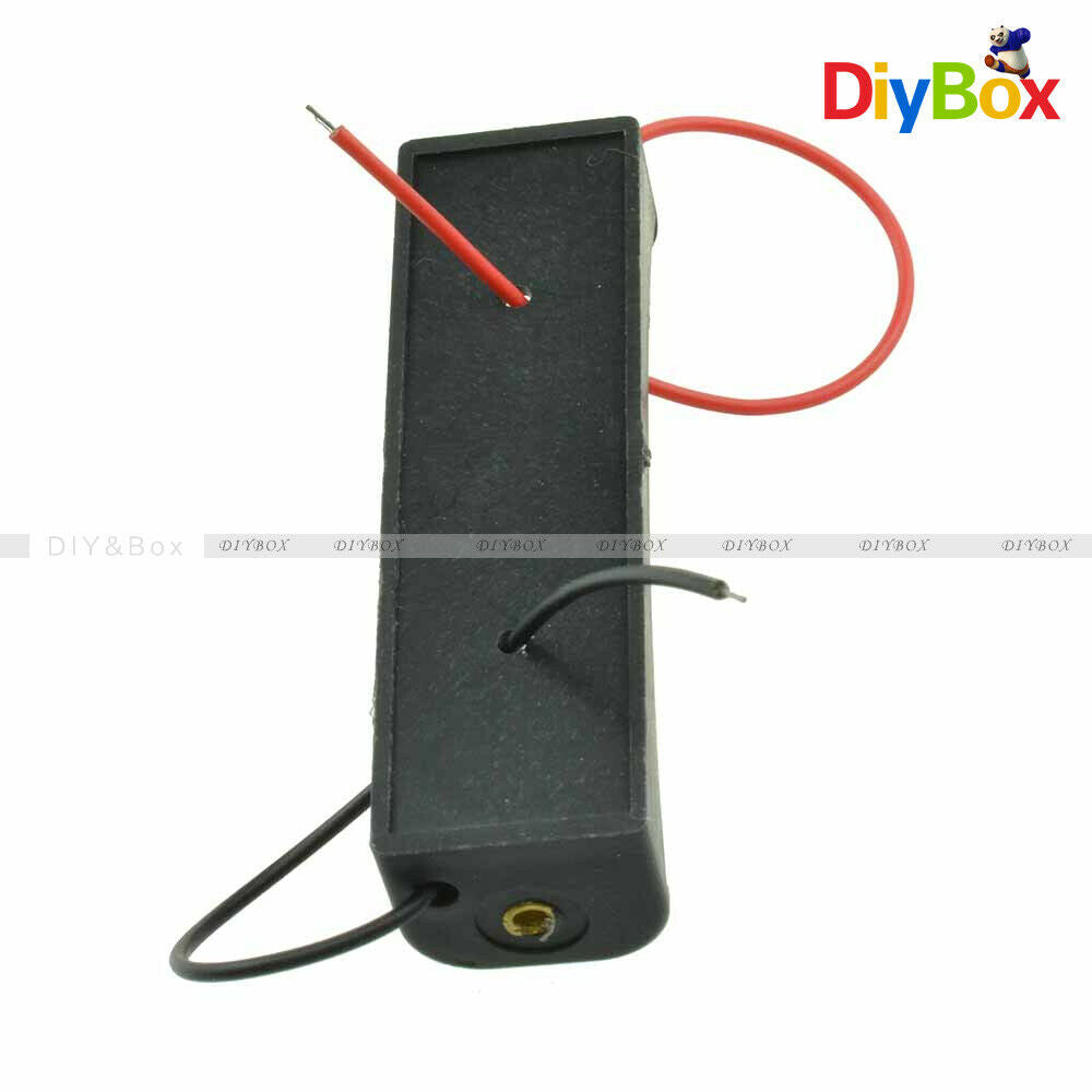 10PCS AA Battery 1.5V Holder Storage Box Case with Wire Lead for DIY Experiment