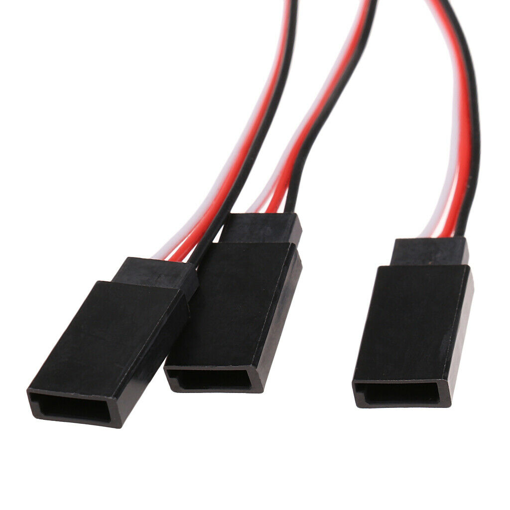Triple Servo Y-Harness 3 Pin ESC Extension Cable for Futaba Length