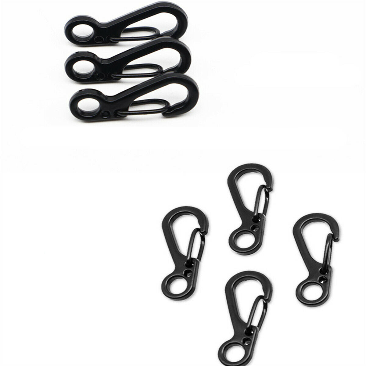 10x Alloy Mini Heavy Duty Carabiner Key Chain Snap Hook Clip Outdoor Camping