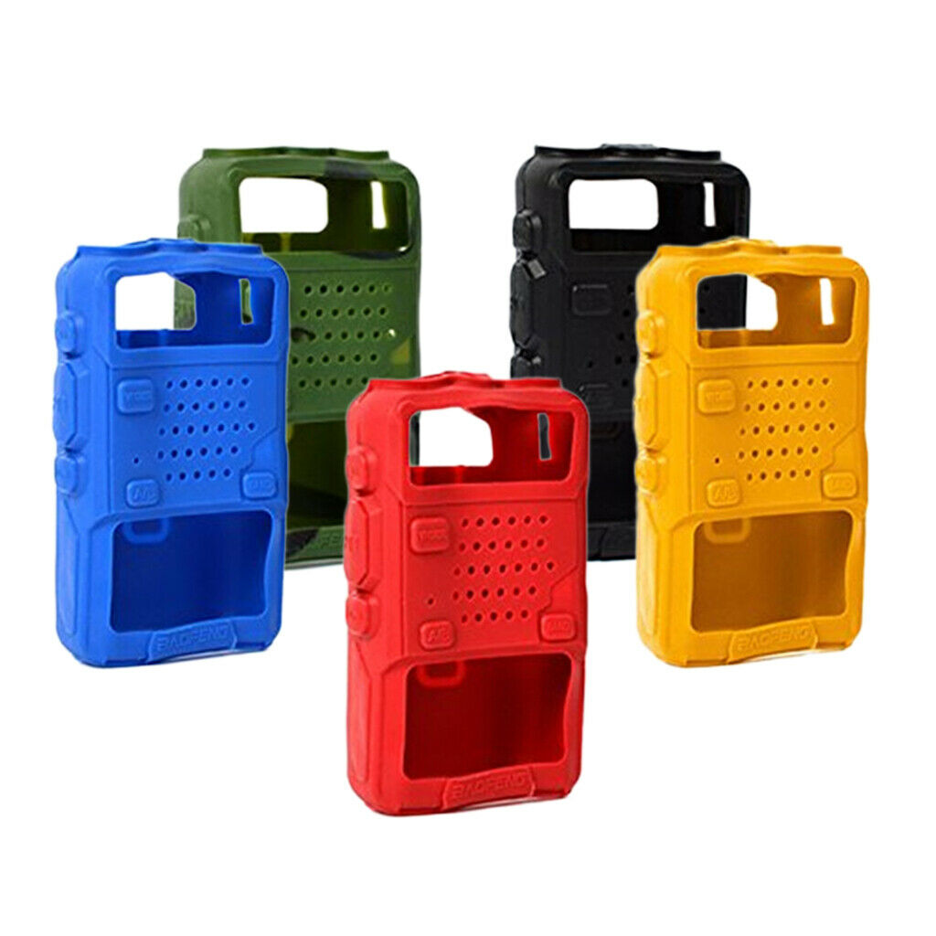 5x Silicone Cover Case for   UV5R UV-5RA UV-5RB UV-5RC UV-5RD TH-F8