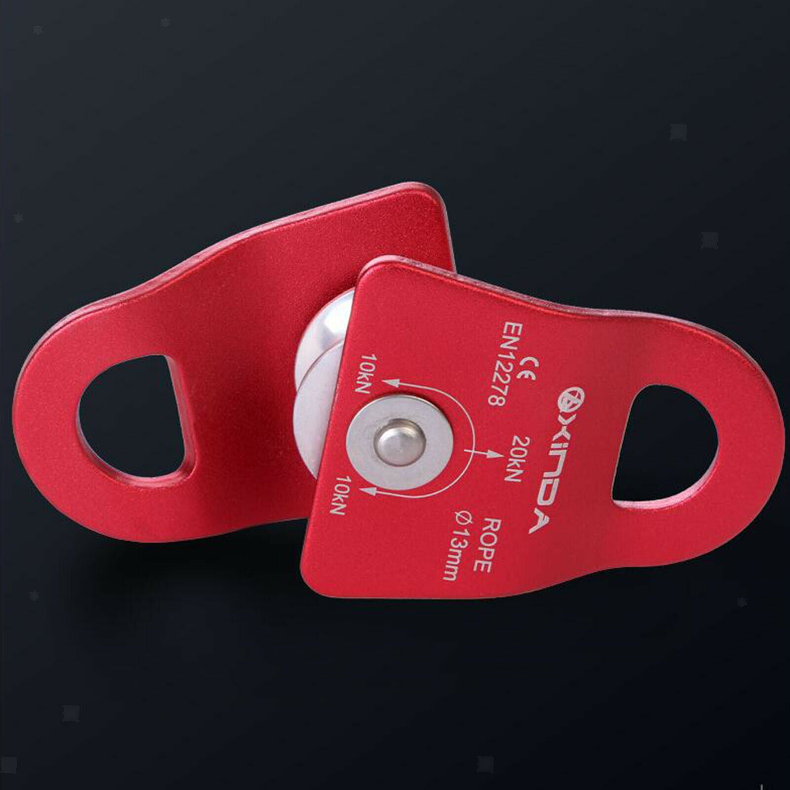 20KN 4500lbs General Purpose Mobile Micro Pulley for Rock Climbing Rigging