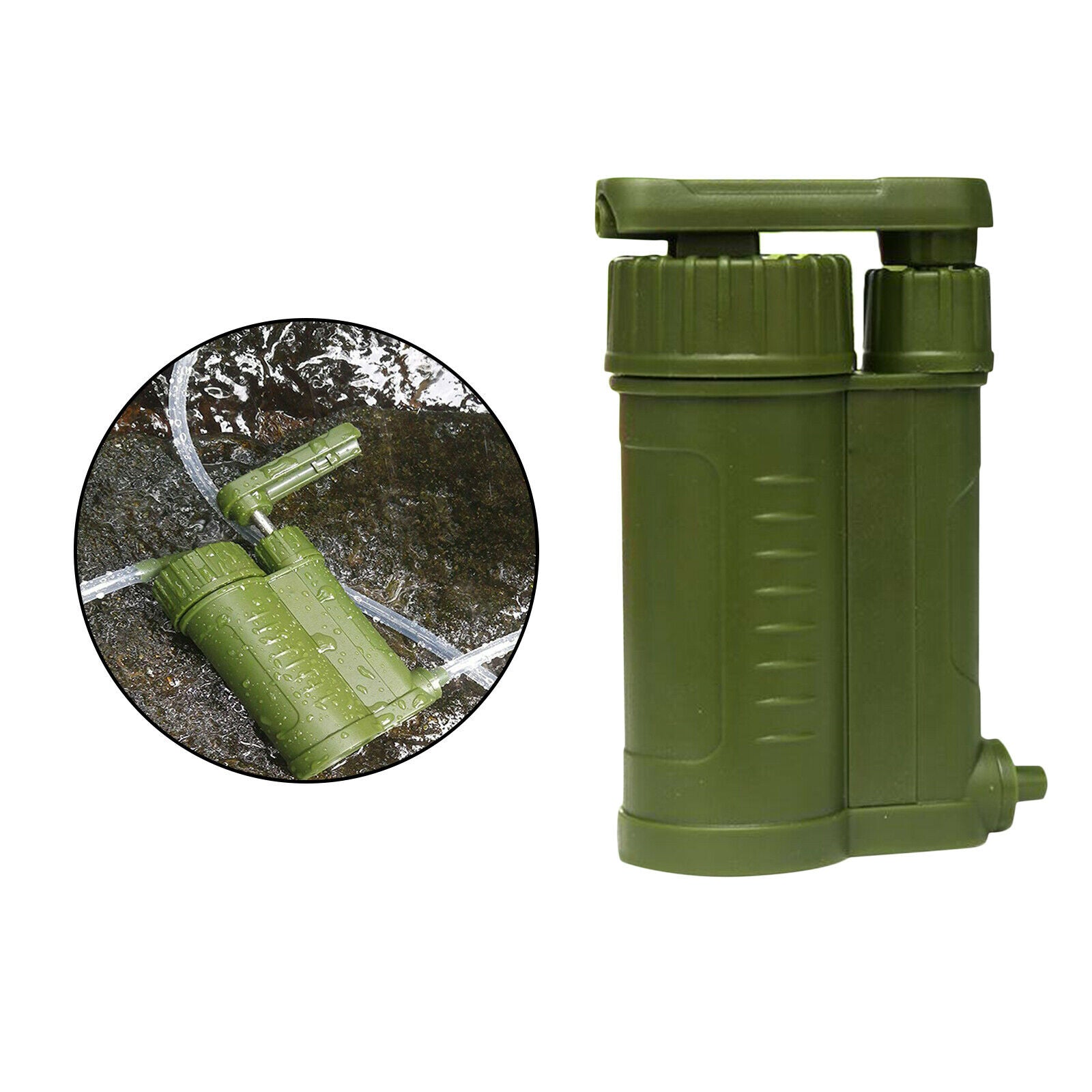 Portable Water Filter, Emergency Personal Camping Water Purifier, with Internal