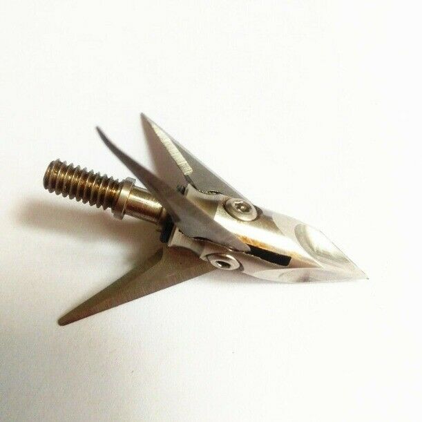 12pcs Broadhead 3-Blade .032" 100grain Archery Arrowheads Compound Bow