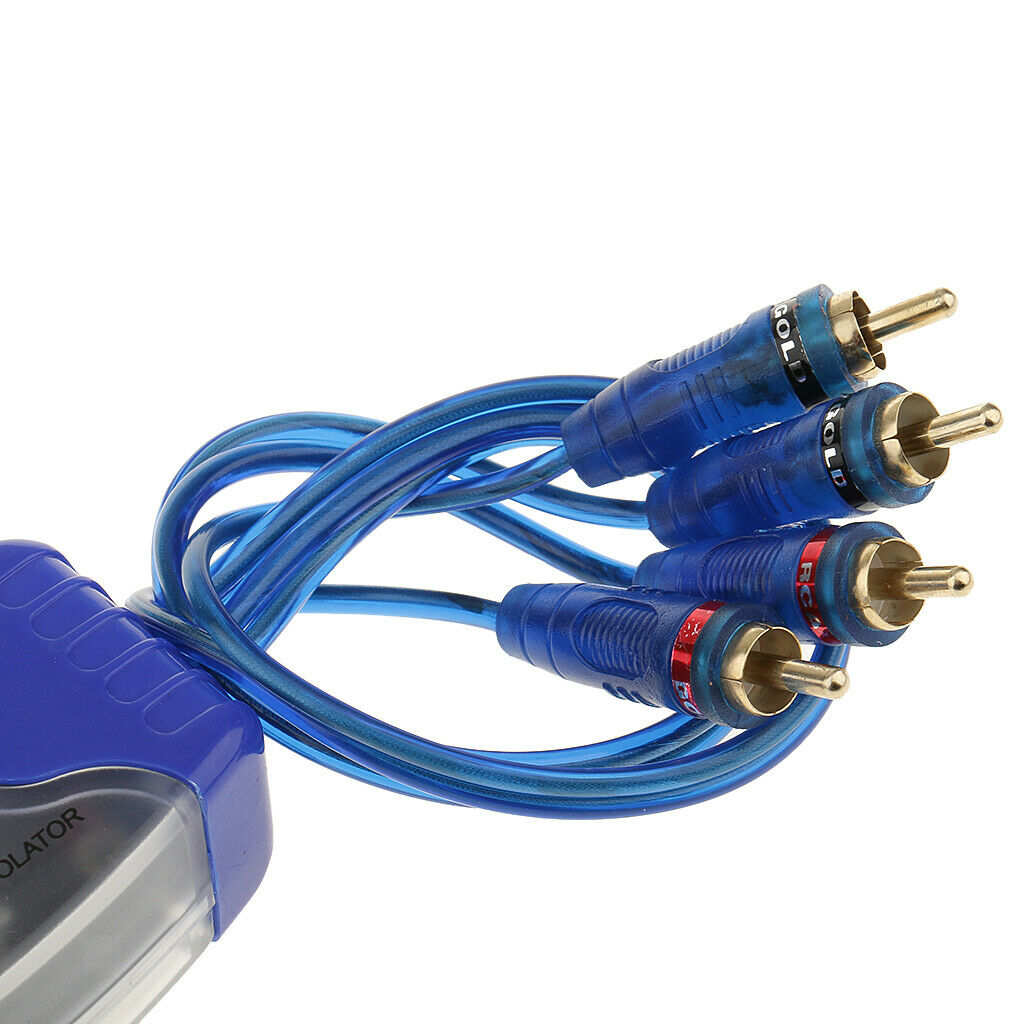 4 RCA Audio Noise Filter Ground Loop Isolator Eliminate Car Electrical Noise
