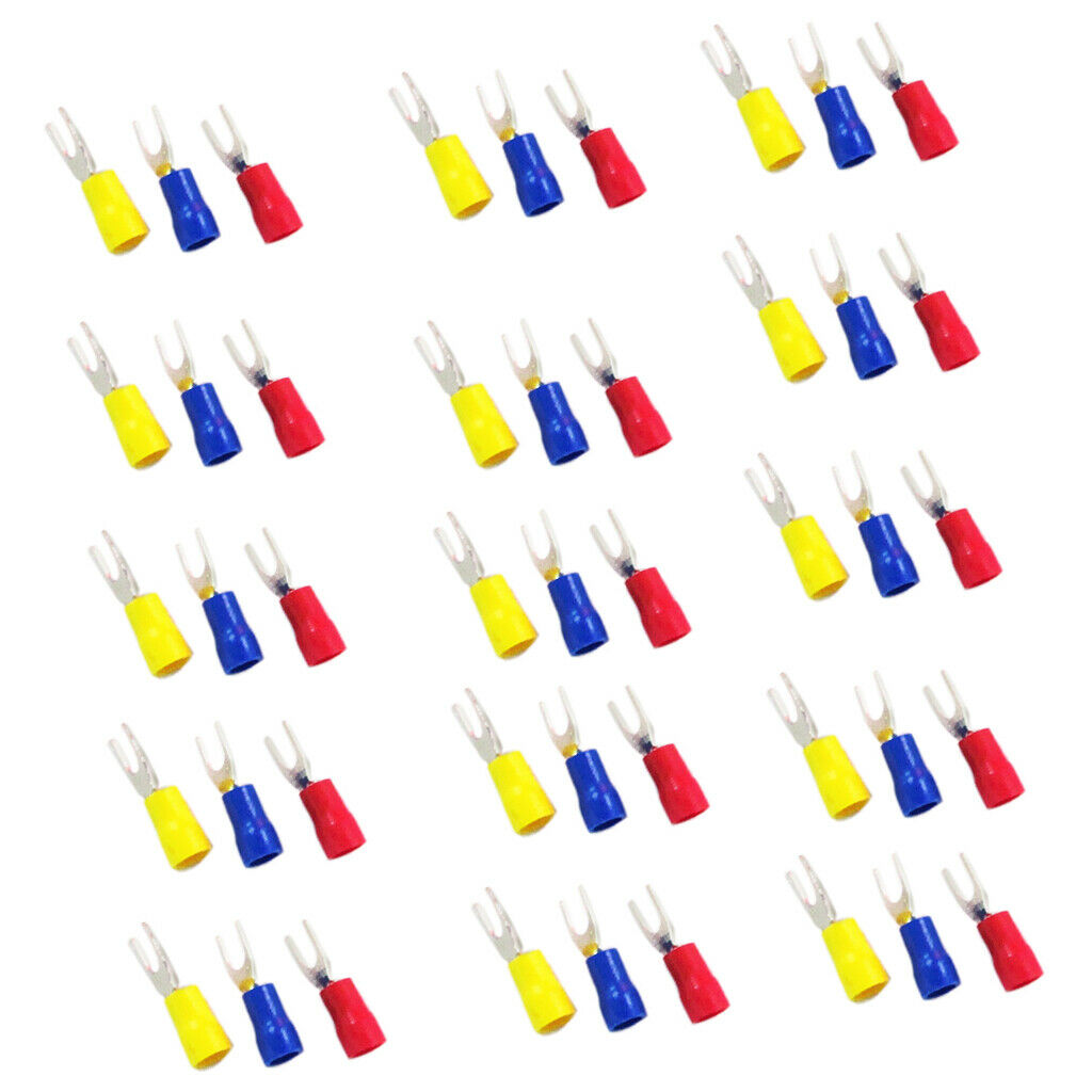 150pcs Crimping Wire Spade Fork Terminal Connector U Shape SV2-3.2