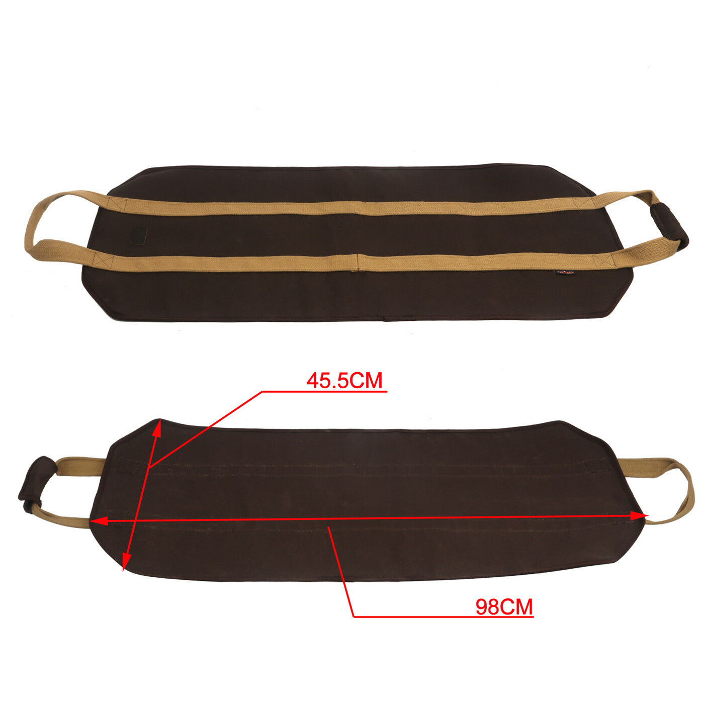 Tourbon 12oz Canvas Wood Carry Bag Firewood Log Carrier Tote Bag Outdoor Camping