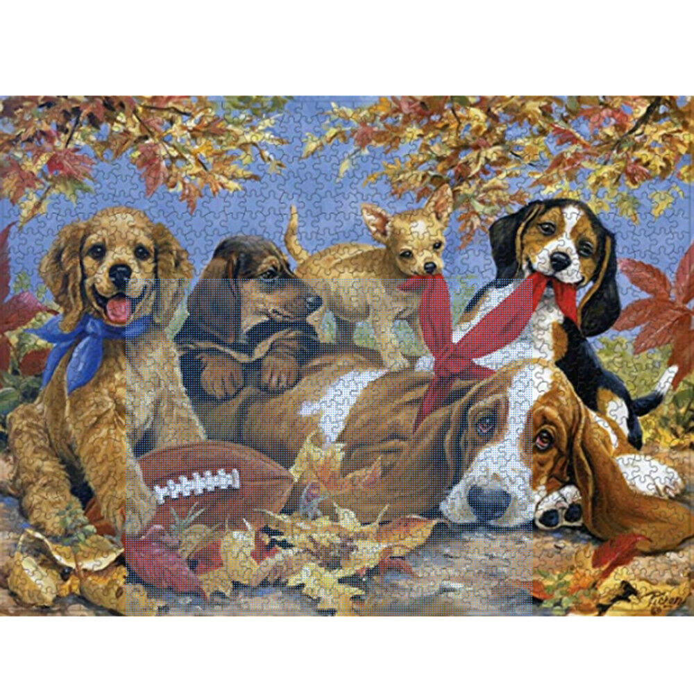 1000 Piece Cute Dogs Jigsaw Puzzles for Adults Kids Large Puzzle Game Toys Gift