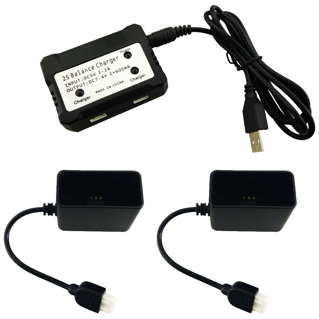 -Charger and 2PCS Converter Line Spare Parts for Brushless Quad-Axis MJX B5W