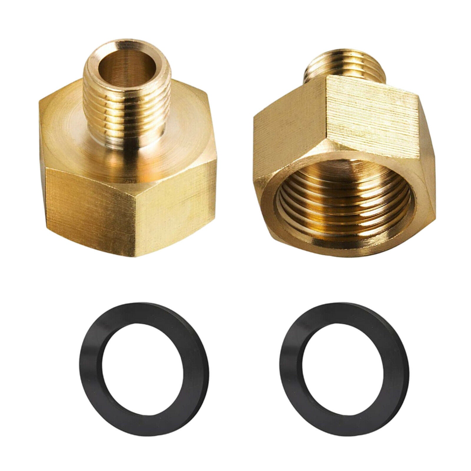 2pcs Gas Hose Adapter 1/2'' Female x 1/4'' Male Thread for Gas Stove Camping