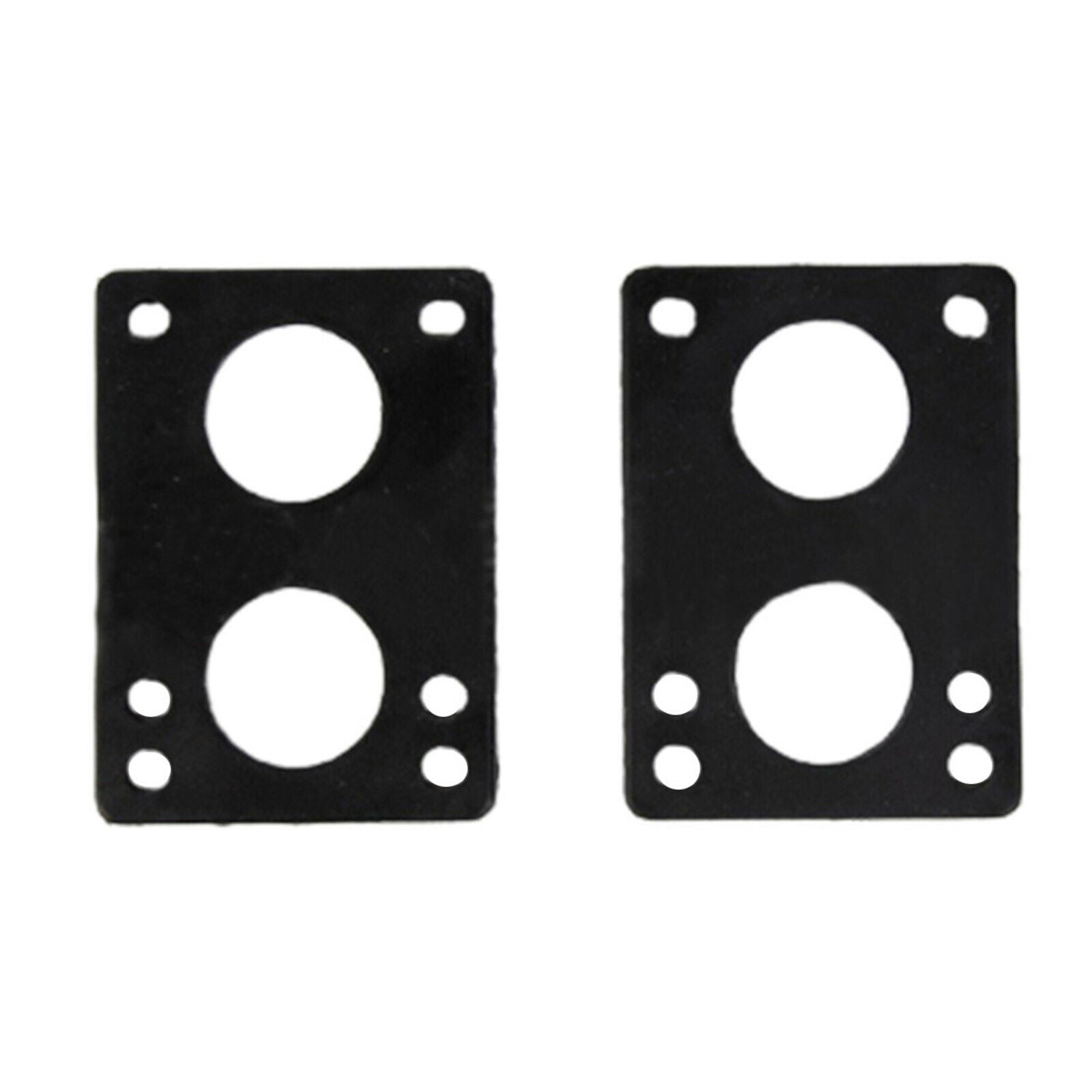 2Pack Skateboard Longboard Flat Shock Pads Decks Replacement Parts 6mm Black