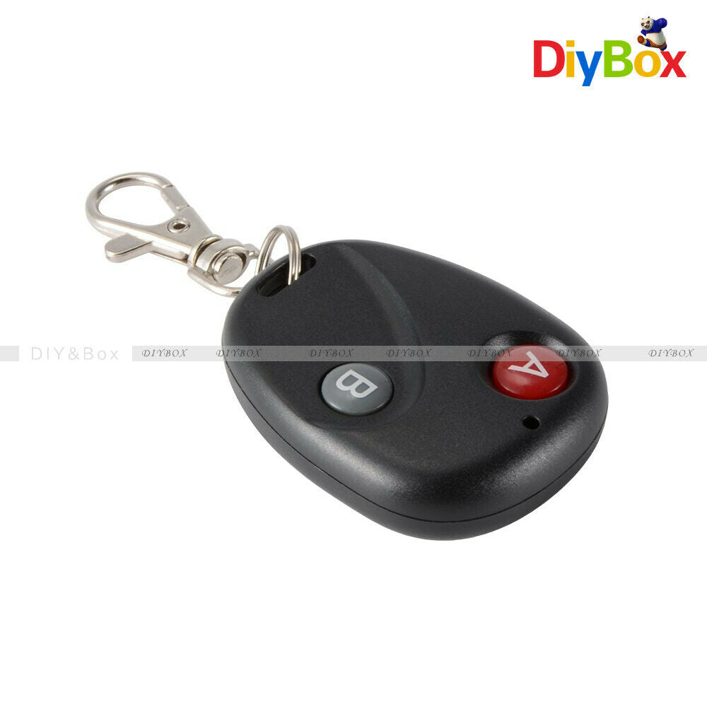 DC 12V 433MHz RF Remote Control 2 Key Garage Gate Door Transmitter Wireless