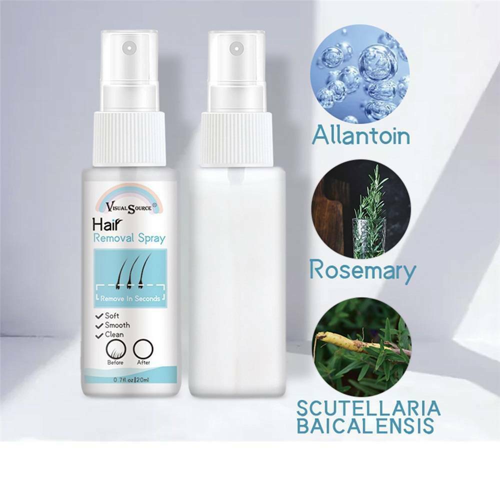 100% Natural Permanent Painless Hair Removal Spray Stop Hair Growth Inhibitor US