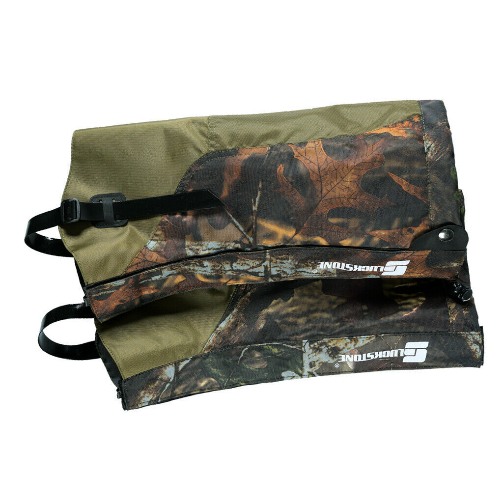 1 Pair Leg Gaiters Abrasion Resistance for Snowshoeing Hiking Hunting Skiing