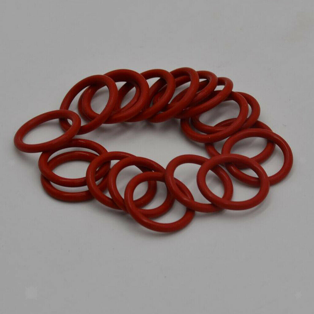 20x Orange Silicone Tube Damper Silicone Rings For 12AX7 12AU7 12BH7 EL84